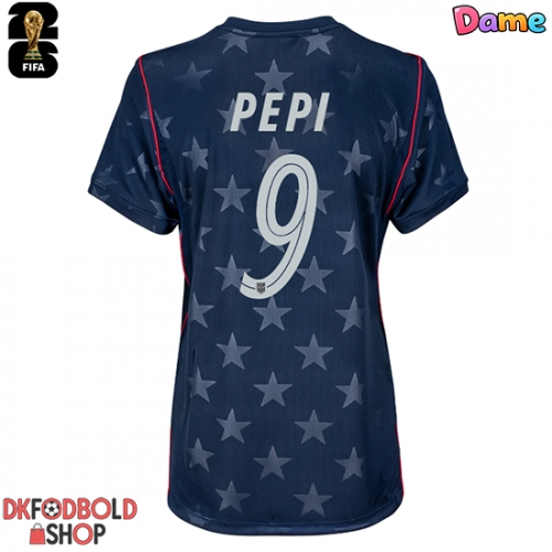 Forente stater Ricardo Pepi #9 Udebanetrøje Dame VM 2026 Kort ærmer